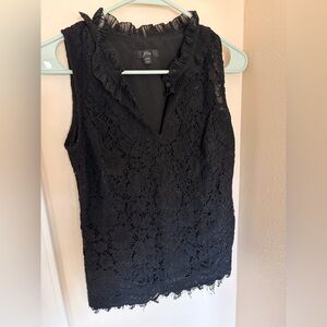J. Crew Women’s Black Lace Sleeveless Top